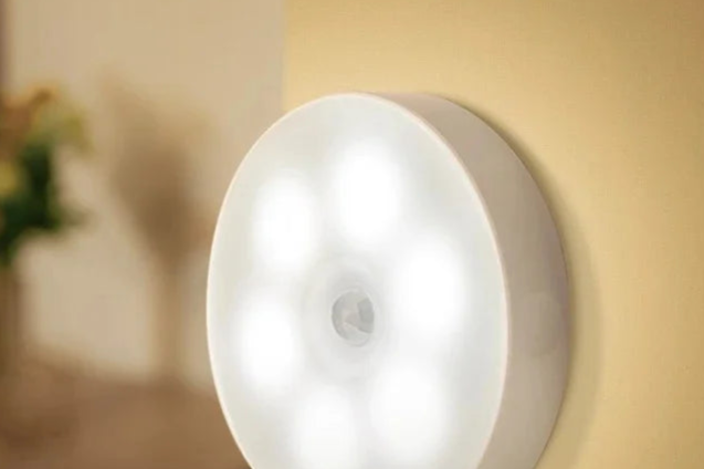 LED Motion Sensor Night Light - Wireless Magnetic Indoor Light with USB Charging, Soft Illumination for Cabinets and Hallways 2